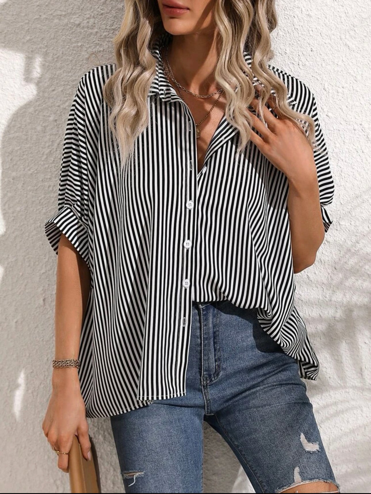 Monochrome Maven Blouse