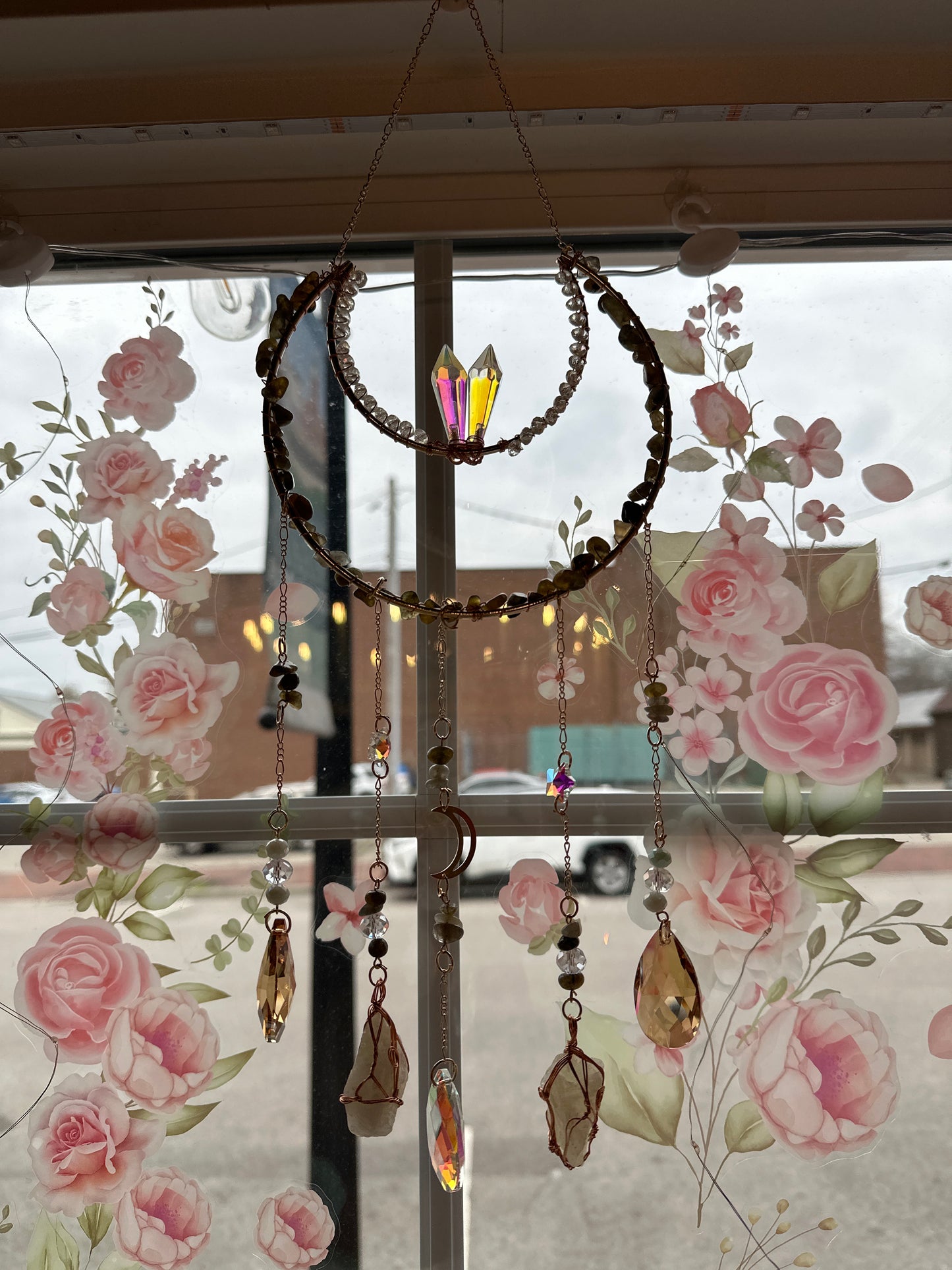 Golden Hour Moon Cascade