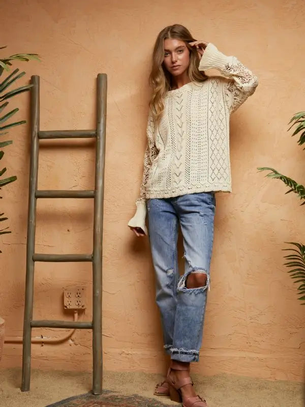 Lacy Allure Sweater