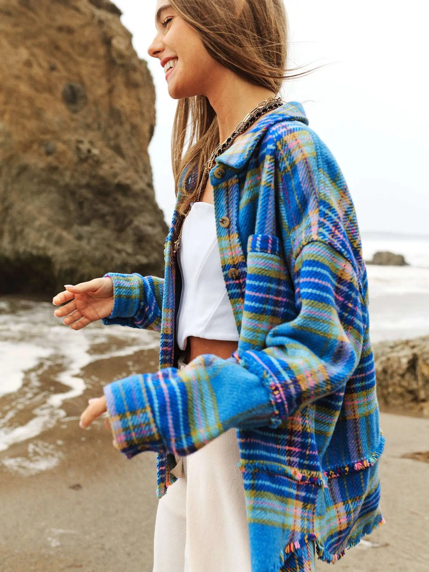 Slated Fringe Shacket