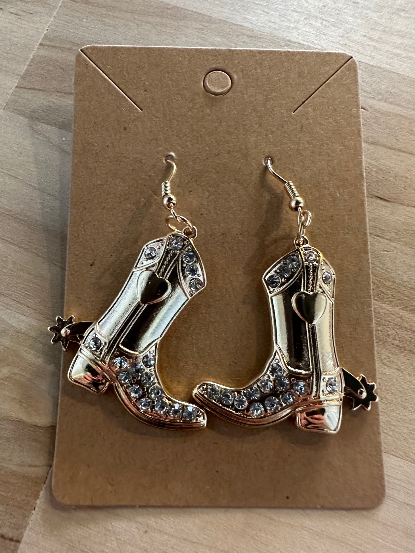 Golden Boot Earrings