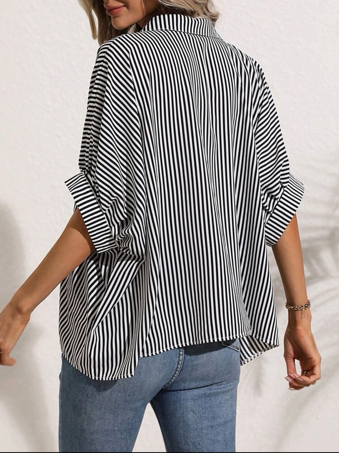 Monochrome Maven Blouse