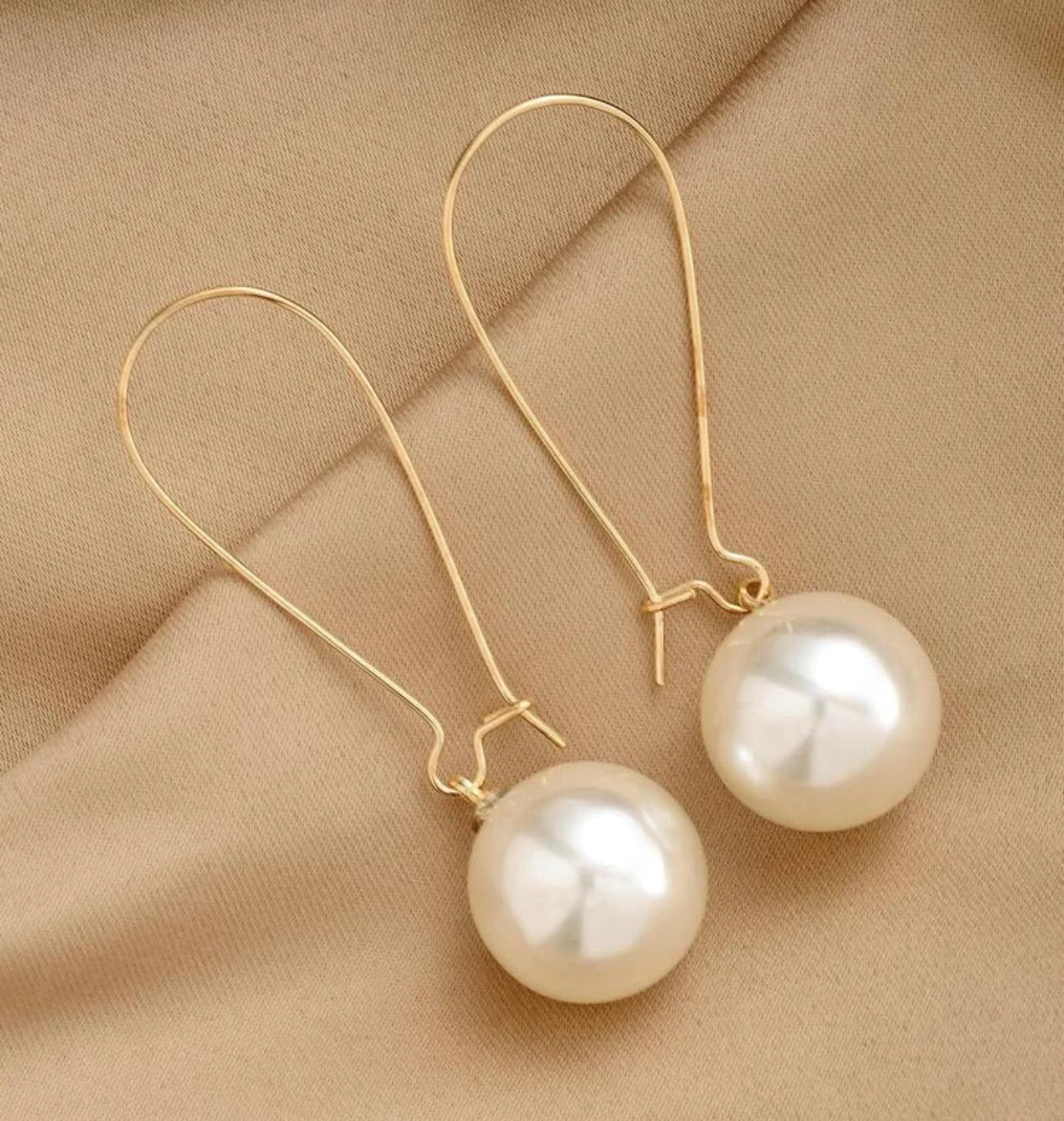 Pearl Hoop Earrings