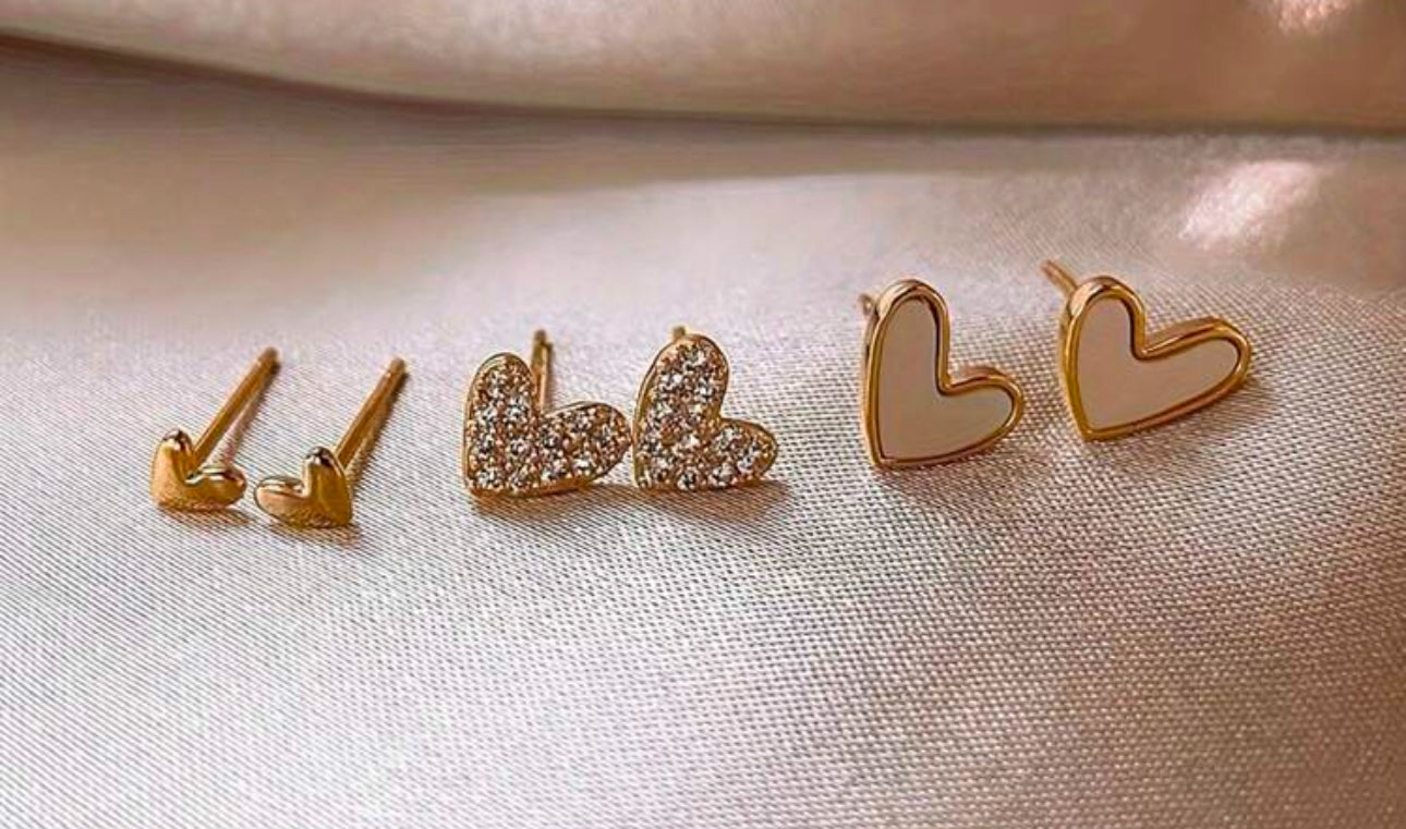 Heartfelt Trio Earring Set