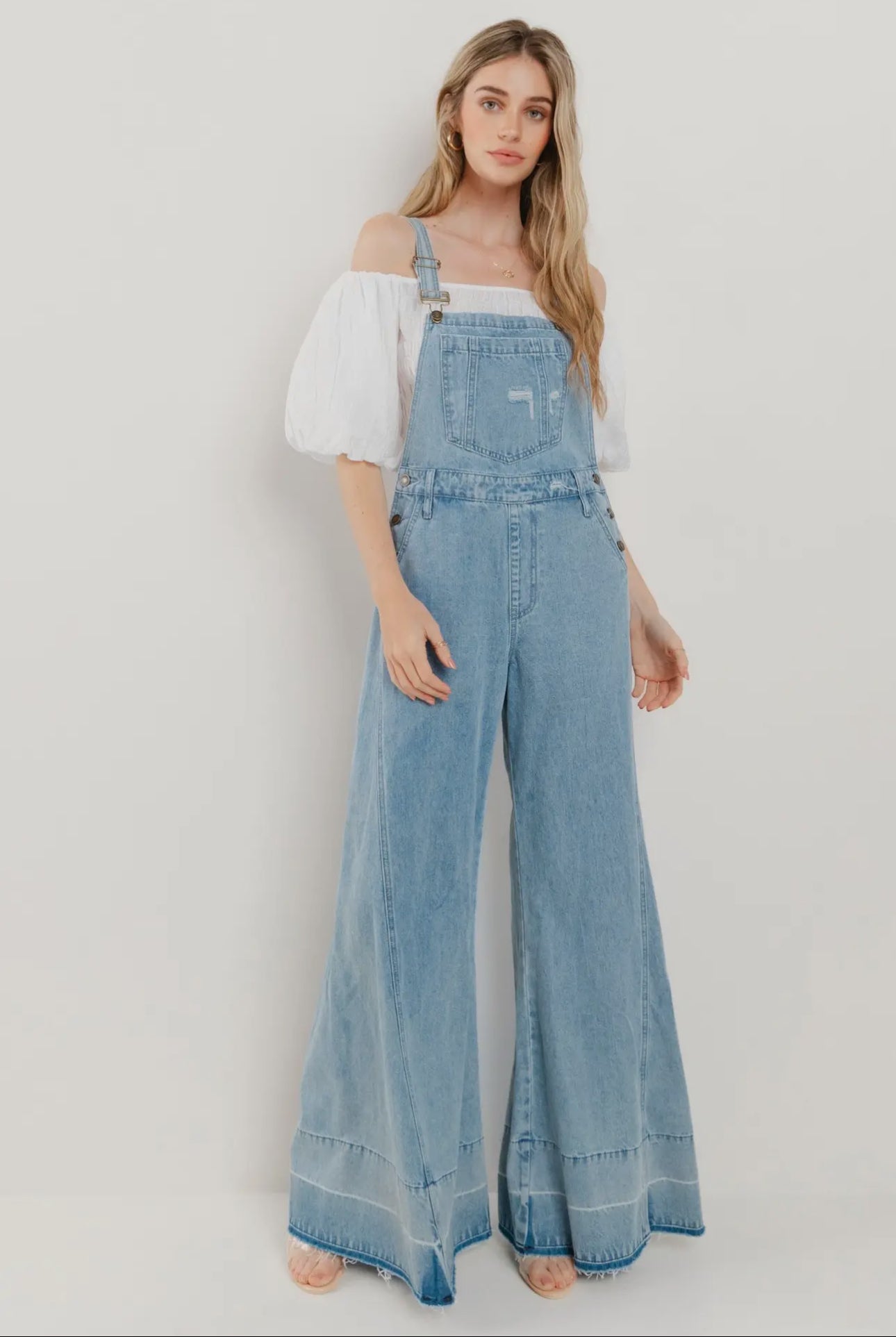 Wildflower Denim Overalls