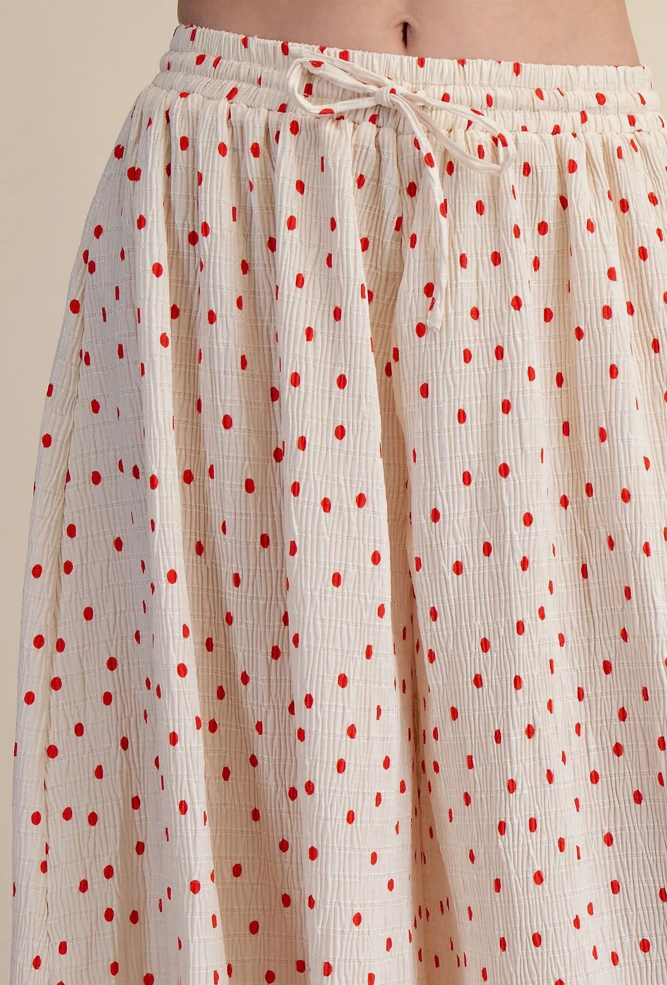 Cherry Picnic Wide Leg Pants