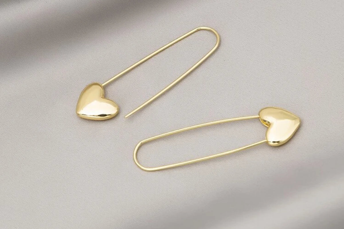 Heartline Drop Earrings