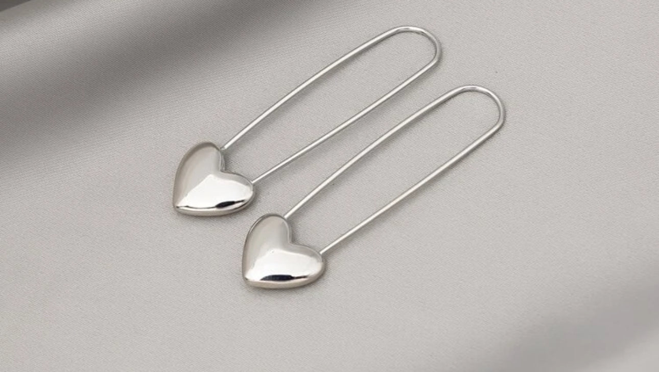 Heartline Drop Earrings