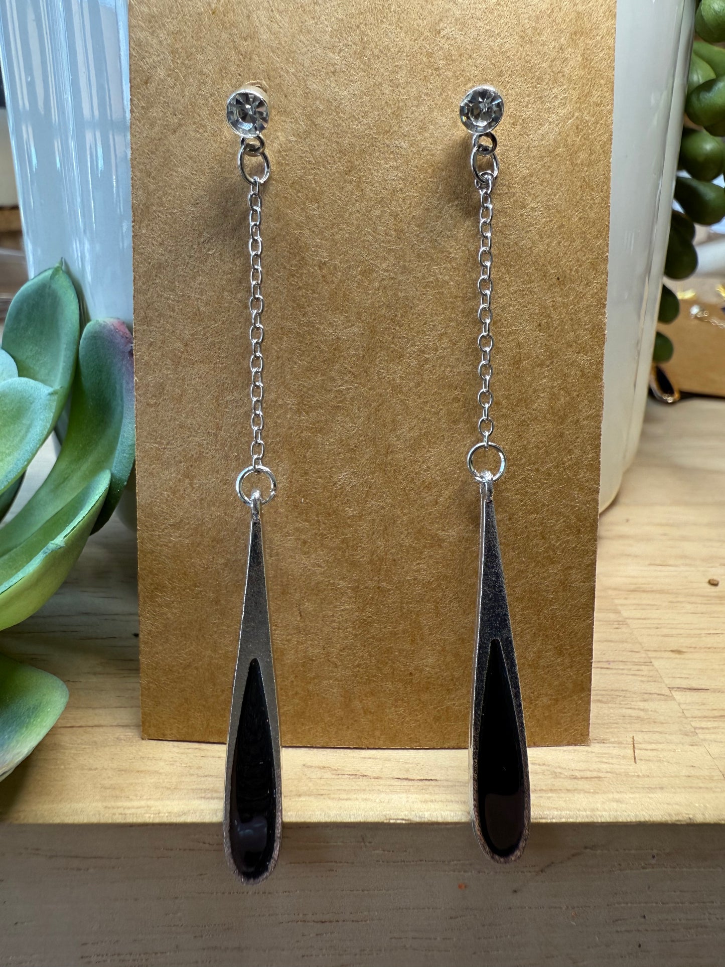 Midnight Drop Earrings