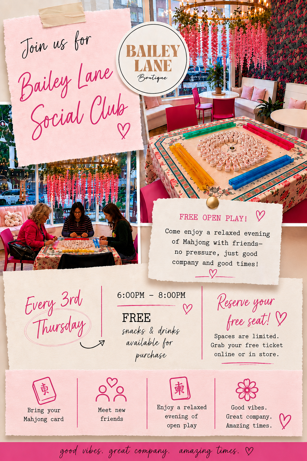 Third Thursday Mahjong Social - July 16