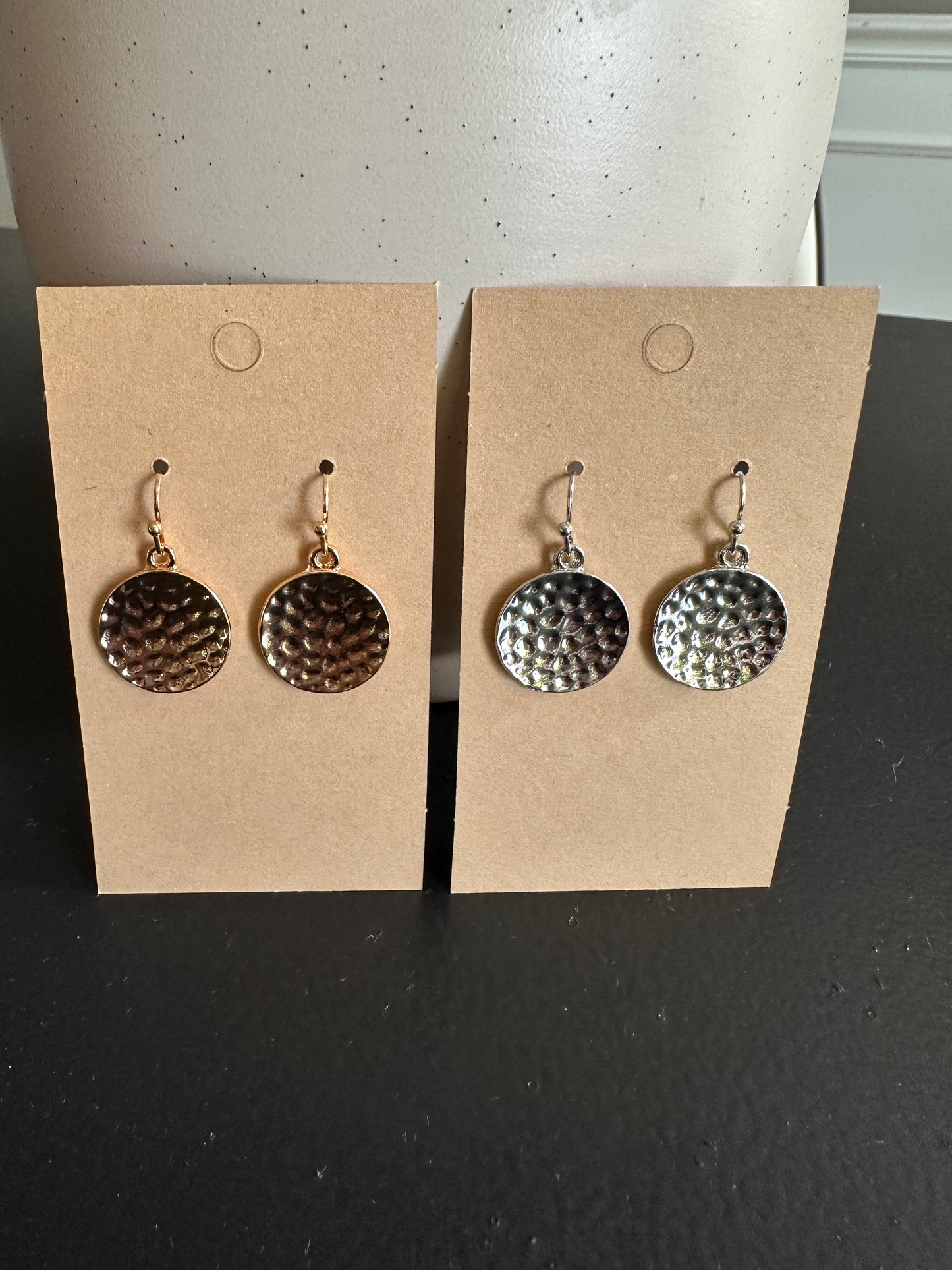 Hammered Elegance Earrings