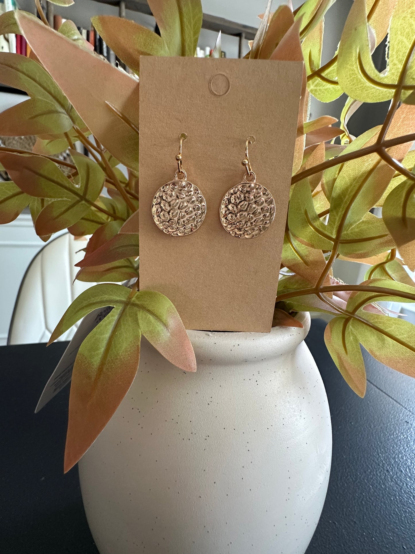 Hammered Elegance Earrings