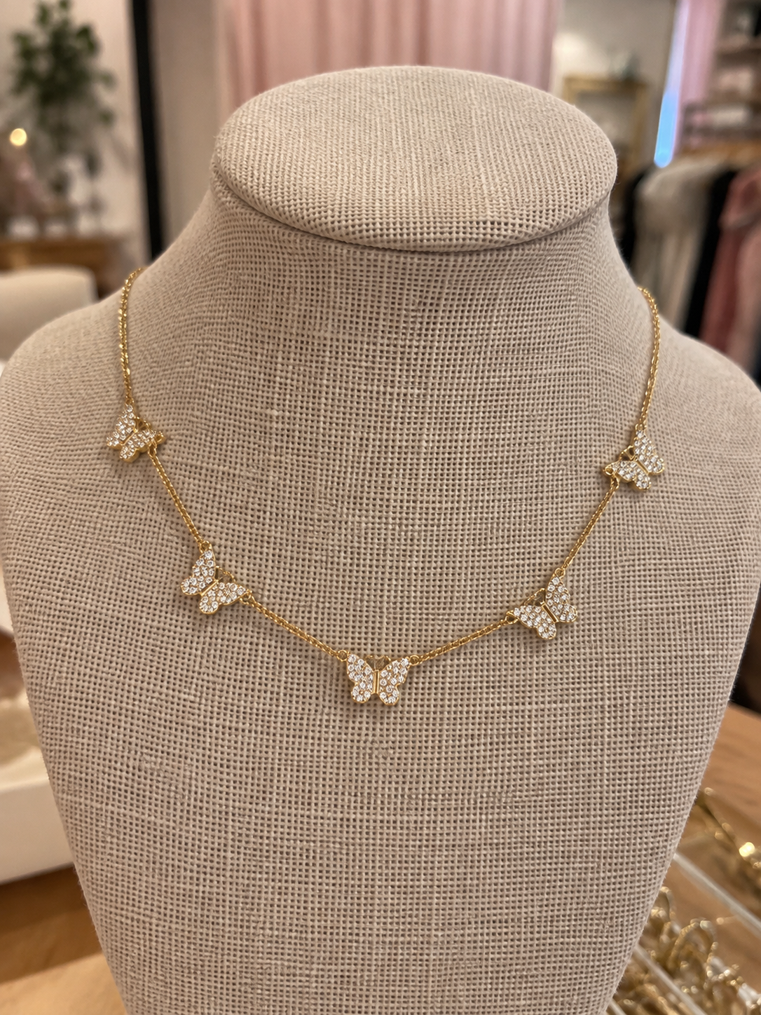 Dolly Dreams Butterfly Necklace
