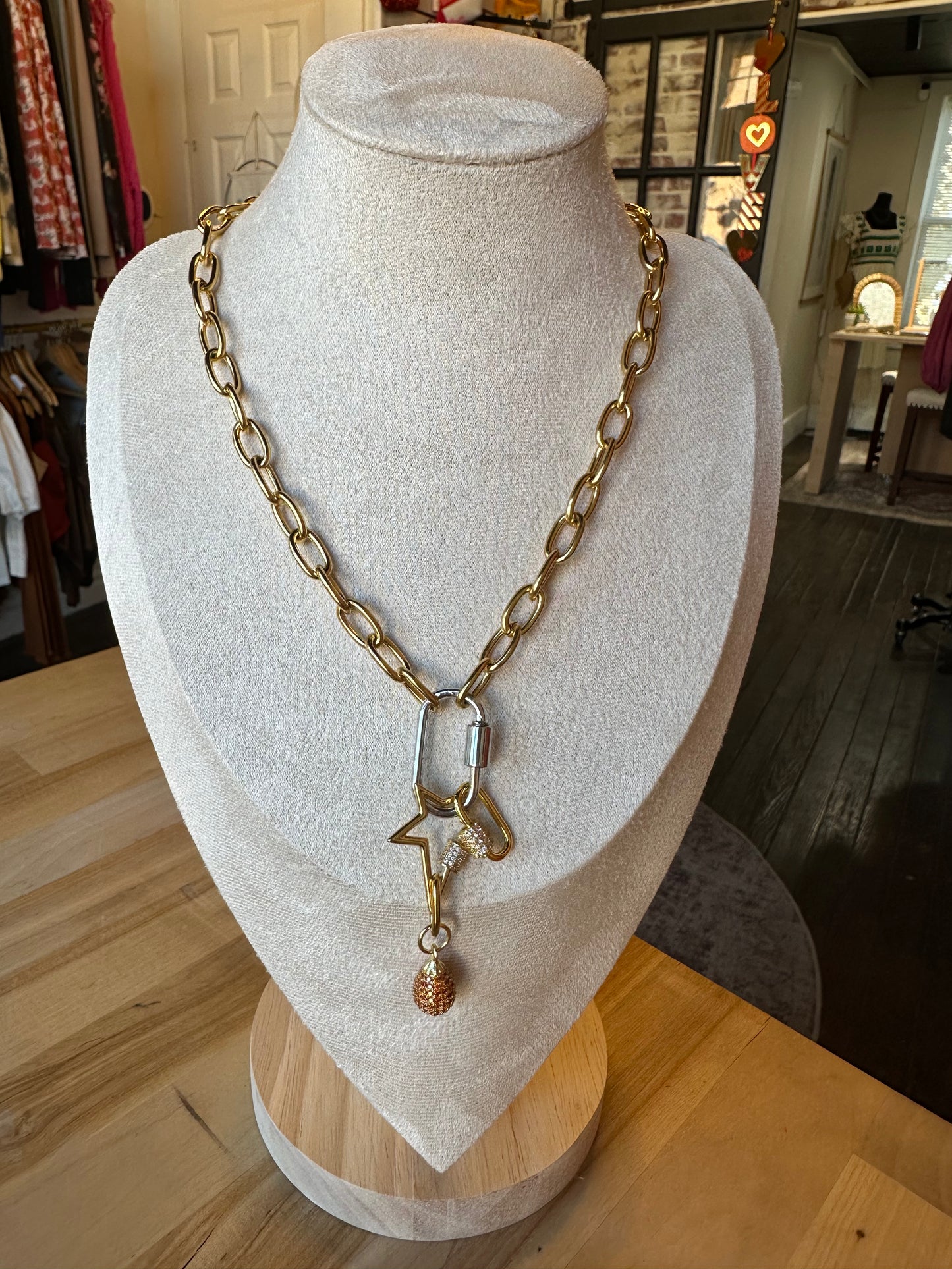 Golden Wish Link Necklace