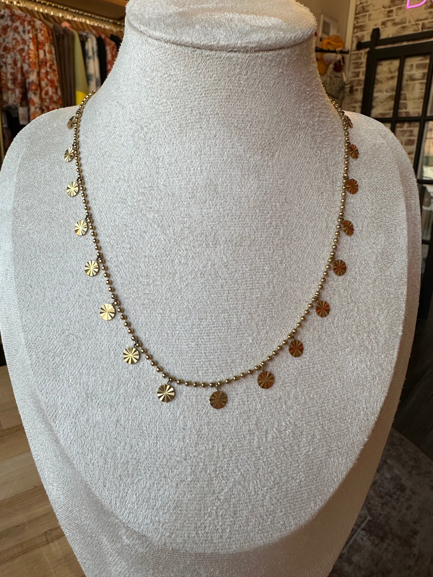 Sunbeam Charm Necklace