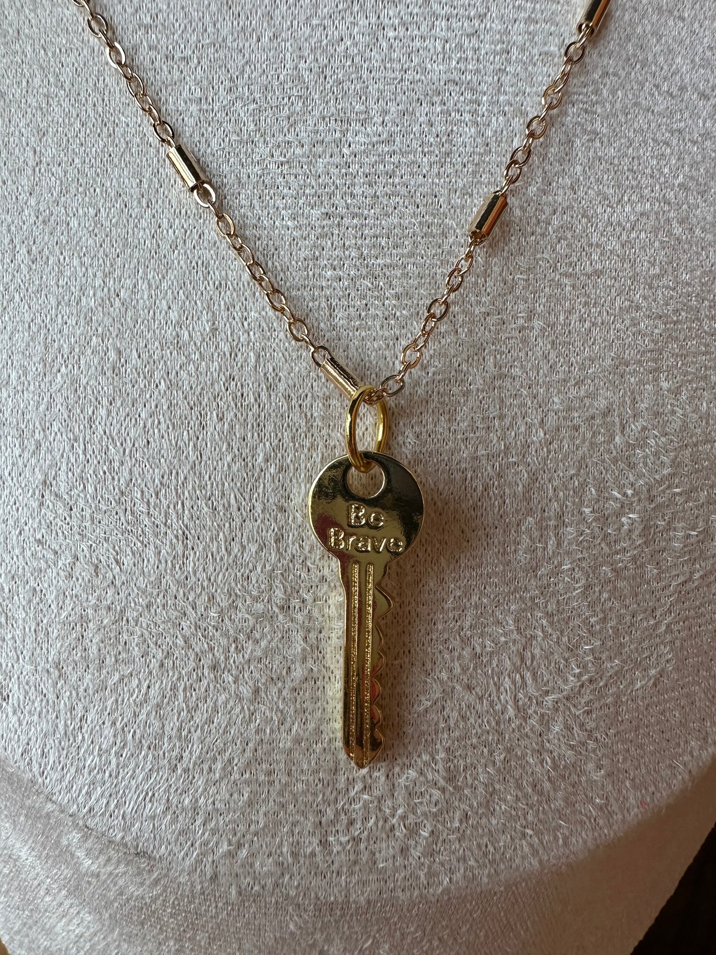 Be Brave Key Necklace