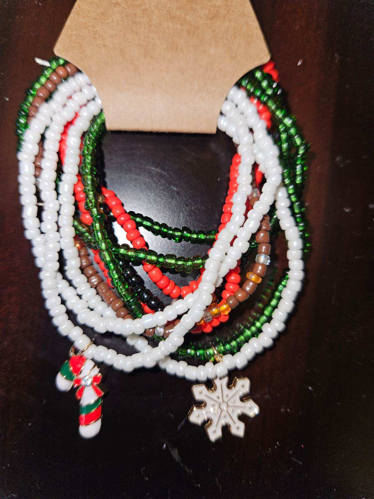 Christmas Beaded Bracelets