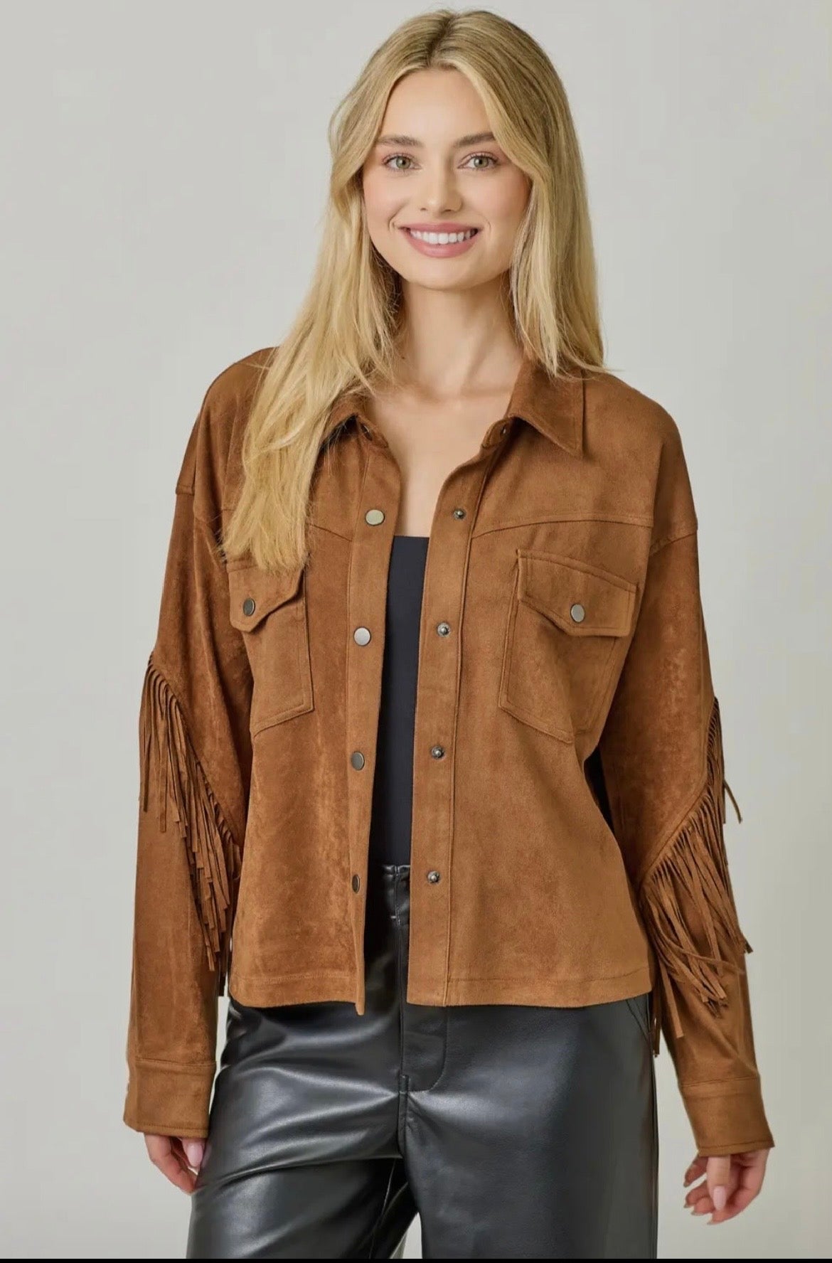 Edgewood Suede Fringe Jacket