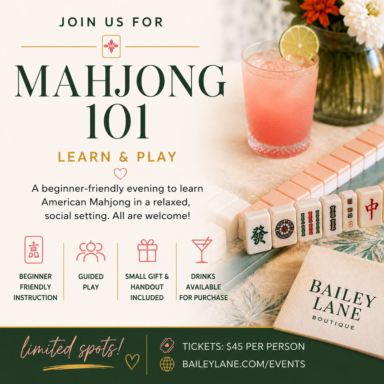 Mahjong 101: Learn & Play Day 🀄 | June 5