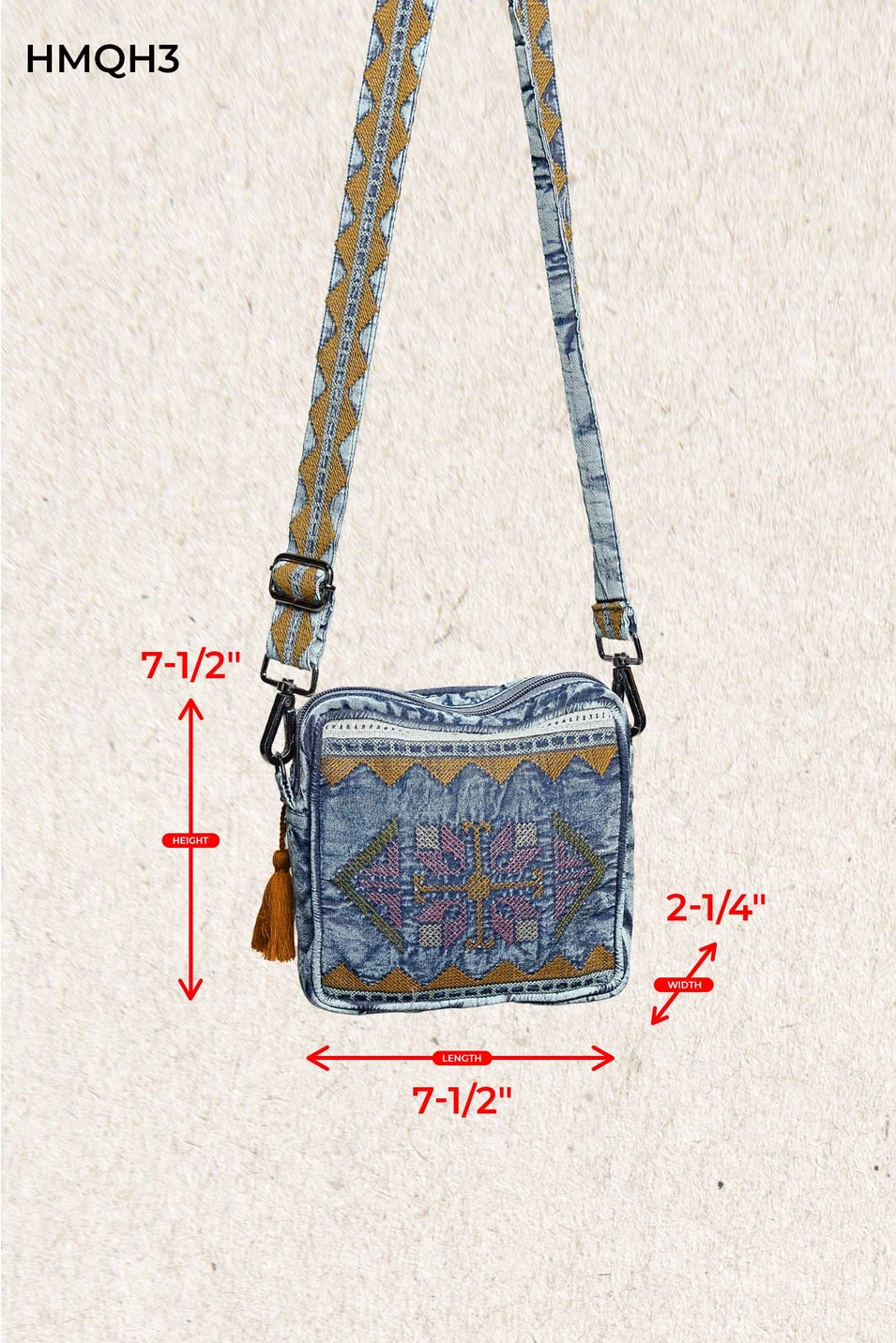 Wanderlust Embroidered Crossbody