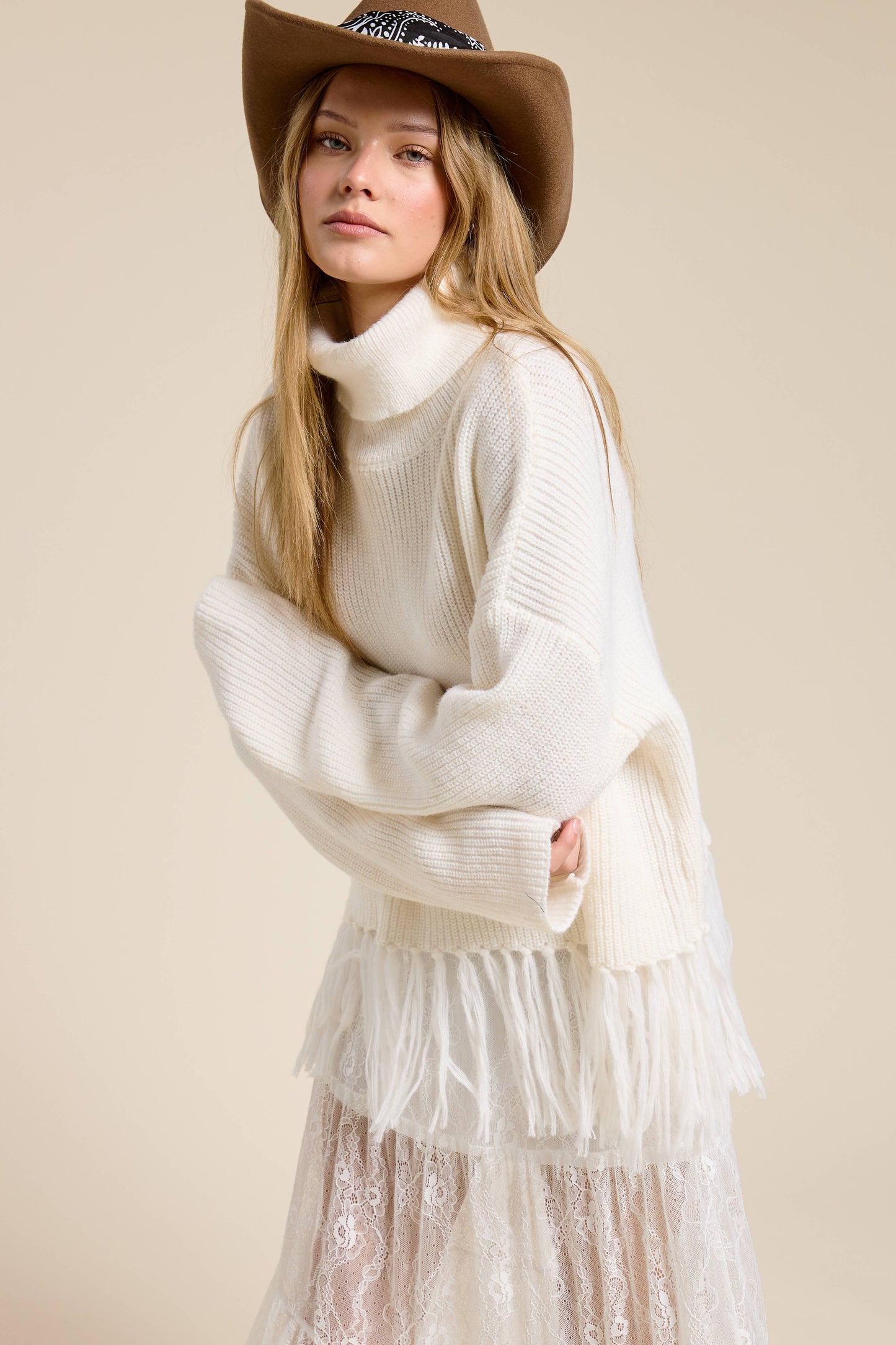 Fall Dreams Fringe Sweater