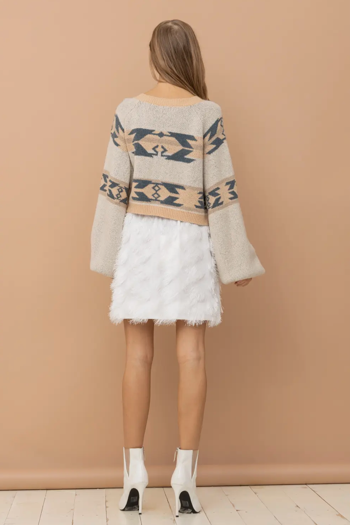 Desert Horizon Cropped Cardigan