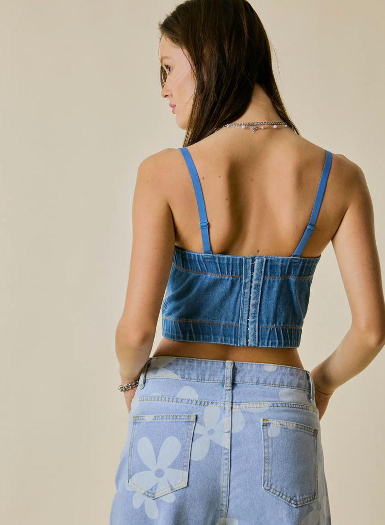 Day Dreaming Denim Corset
