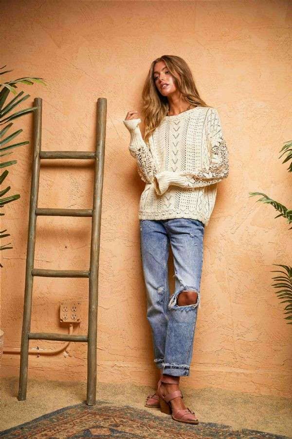 Lacy Allure Sweater