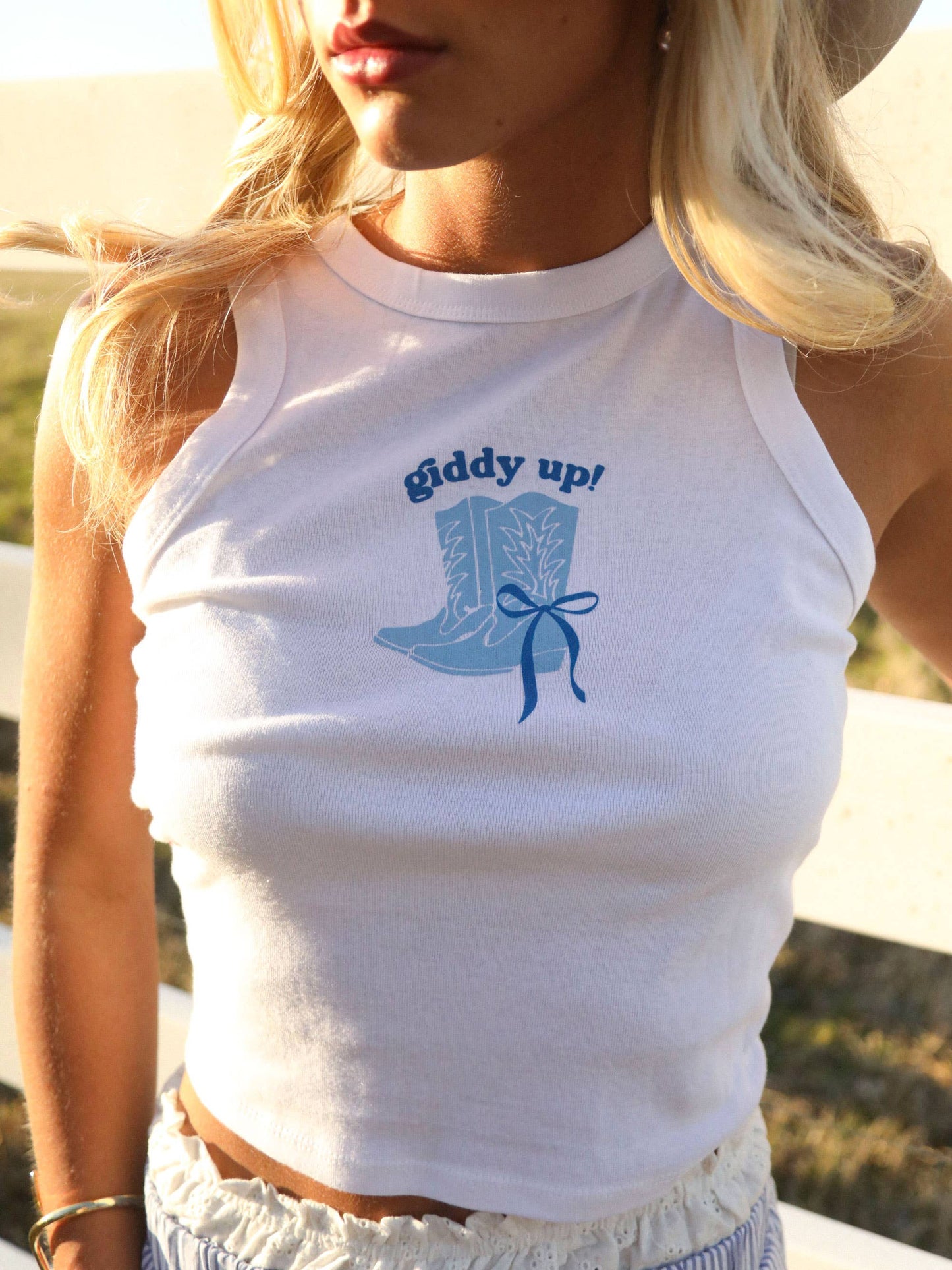 Giddy Up Bow Tank