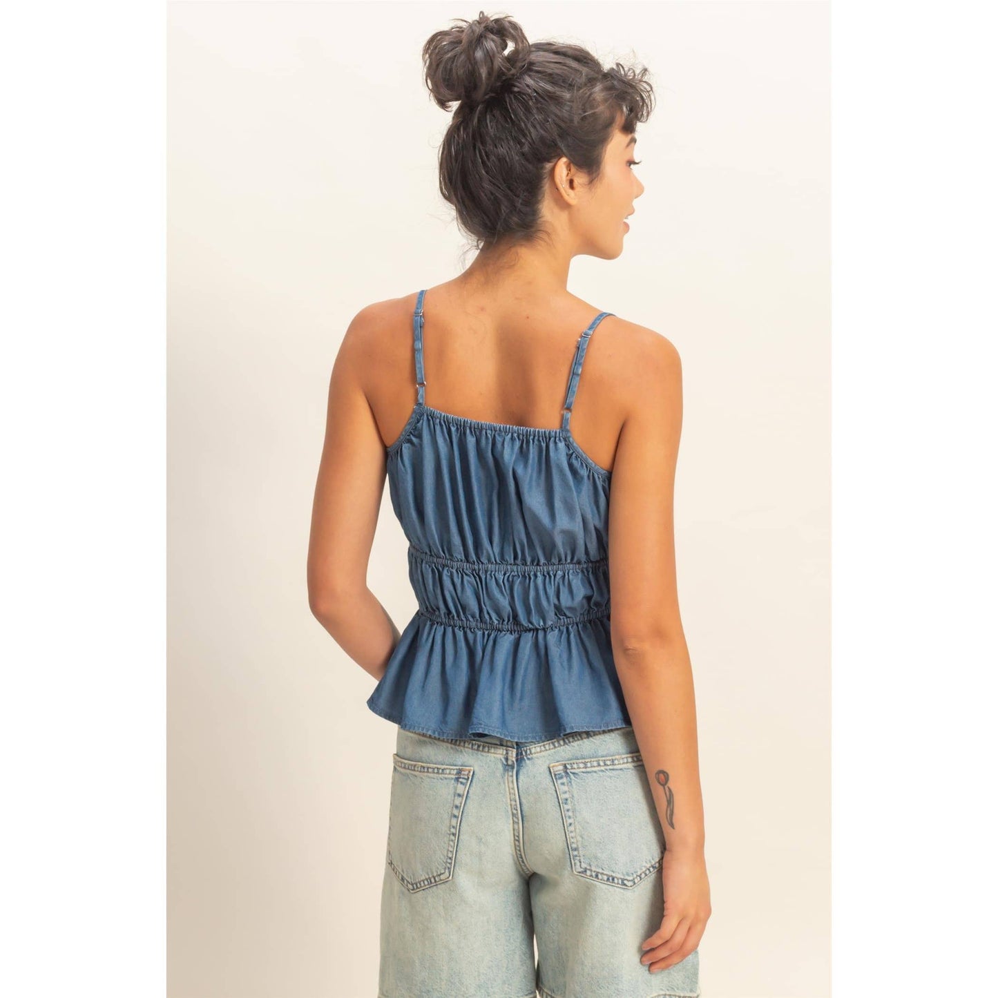 Blues Skies Smocked Cami