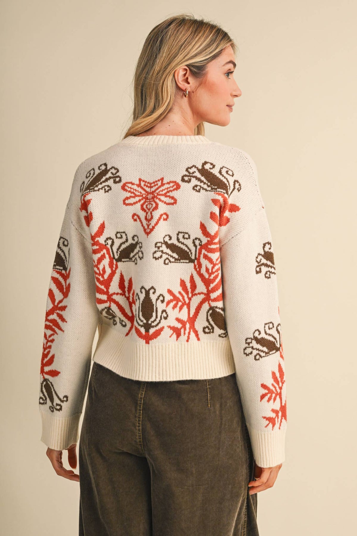 Folk Floral Sweater