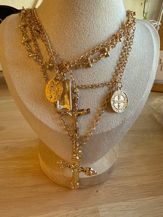 Faithline Layered Necklace