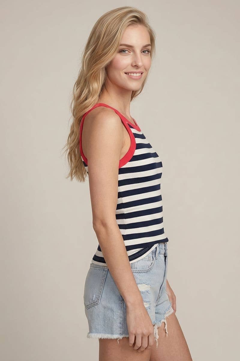 Stars & Stripes Ribbed Tank