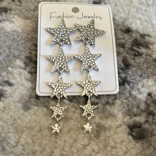 Cascading Star Earrings