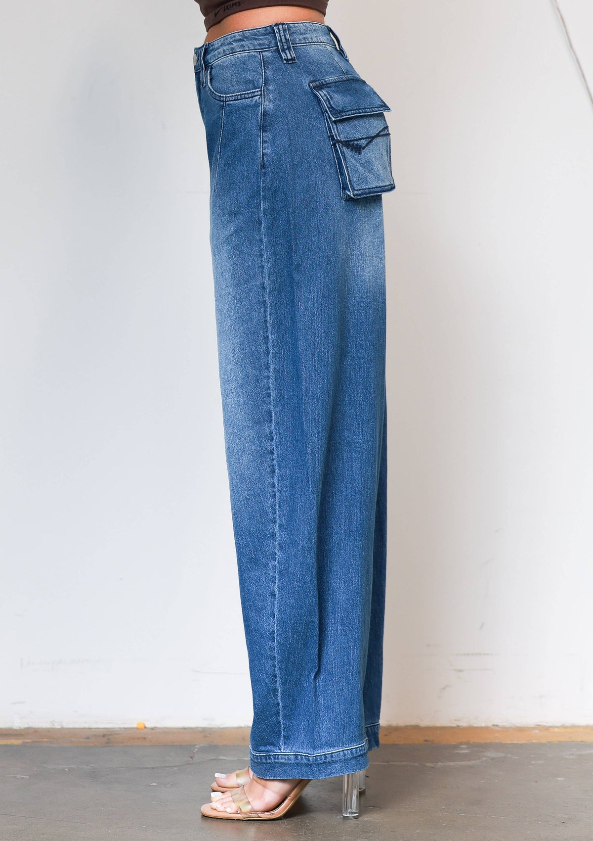 Double Take Barrel Jeans