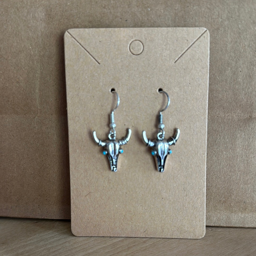 Mini Steer Dangling Earrings