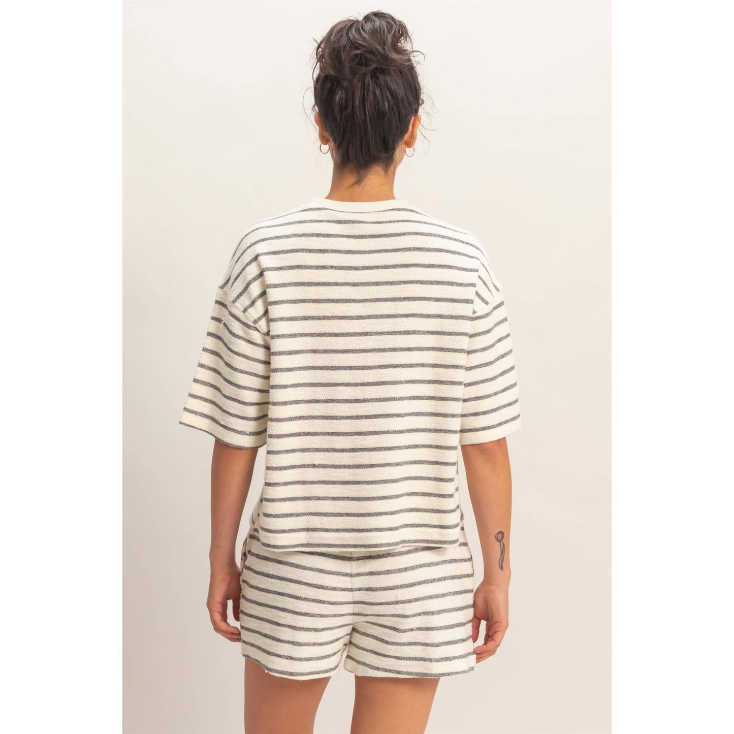 Easy Days Striped Knit Top