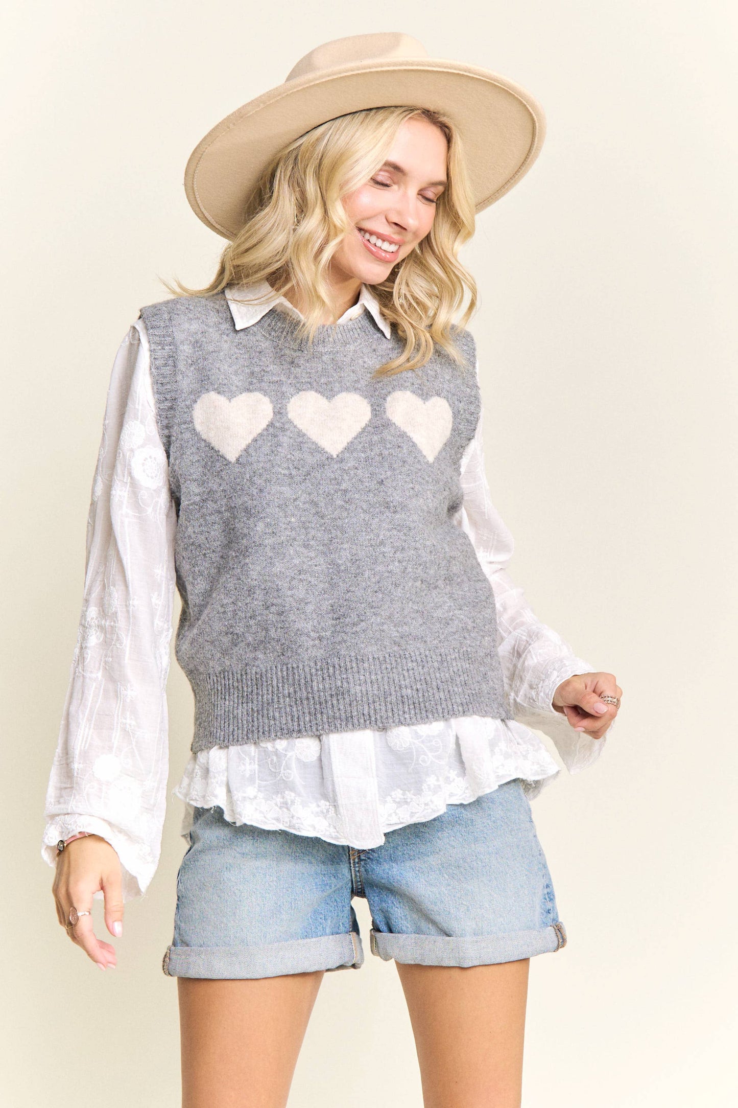 Sweetheart Knit Vest