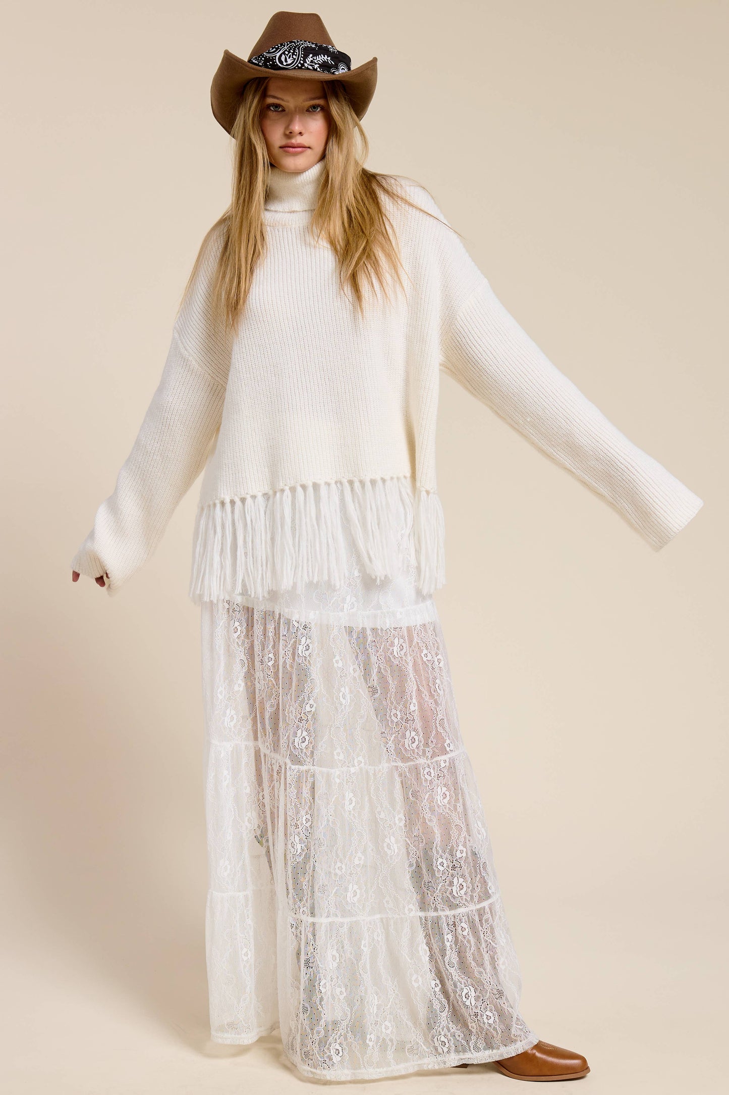 Fall Dreams Fringe Sweater