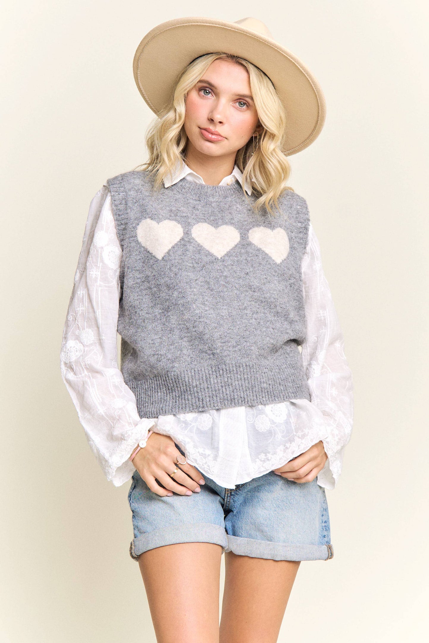 Sweetheart Knit Vest