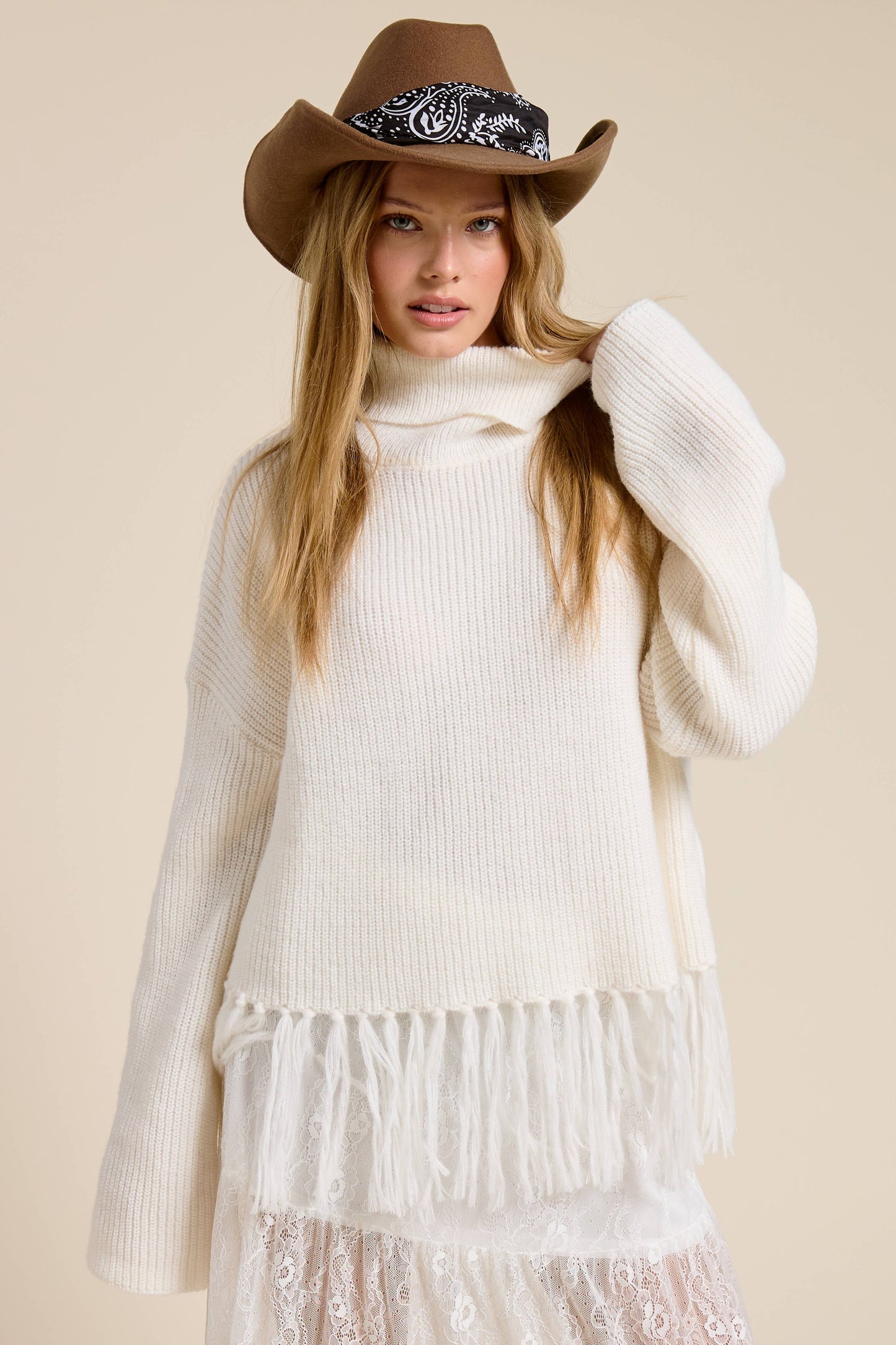 Fall Dreams Fringe Sweater