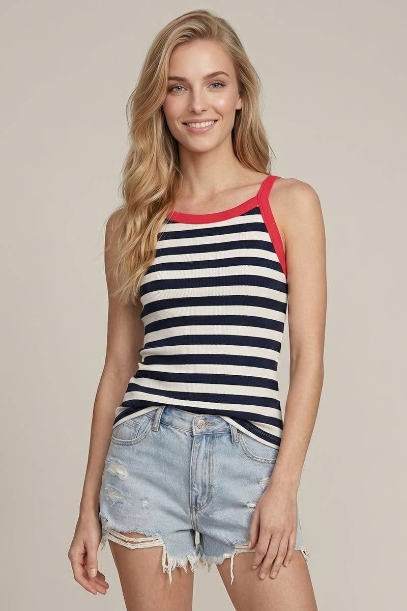 Stars & Stripes Ribbed Tank