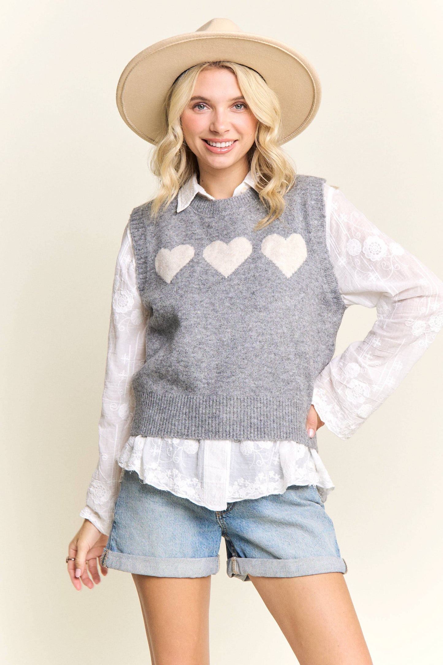 Sweetheart Knit Vest
