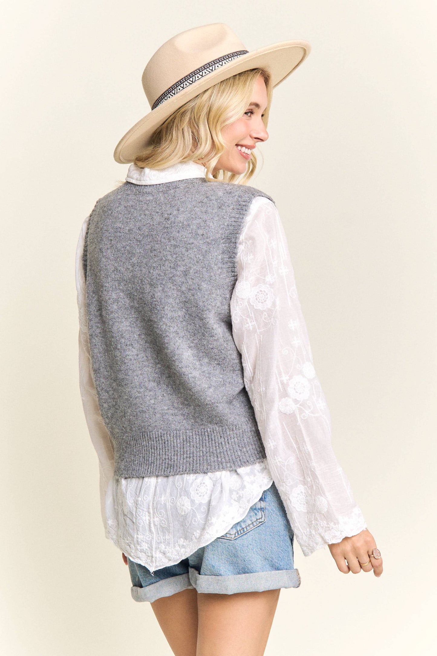 Sweetheart Knit Vest