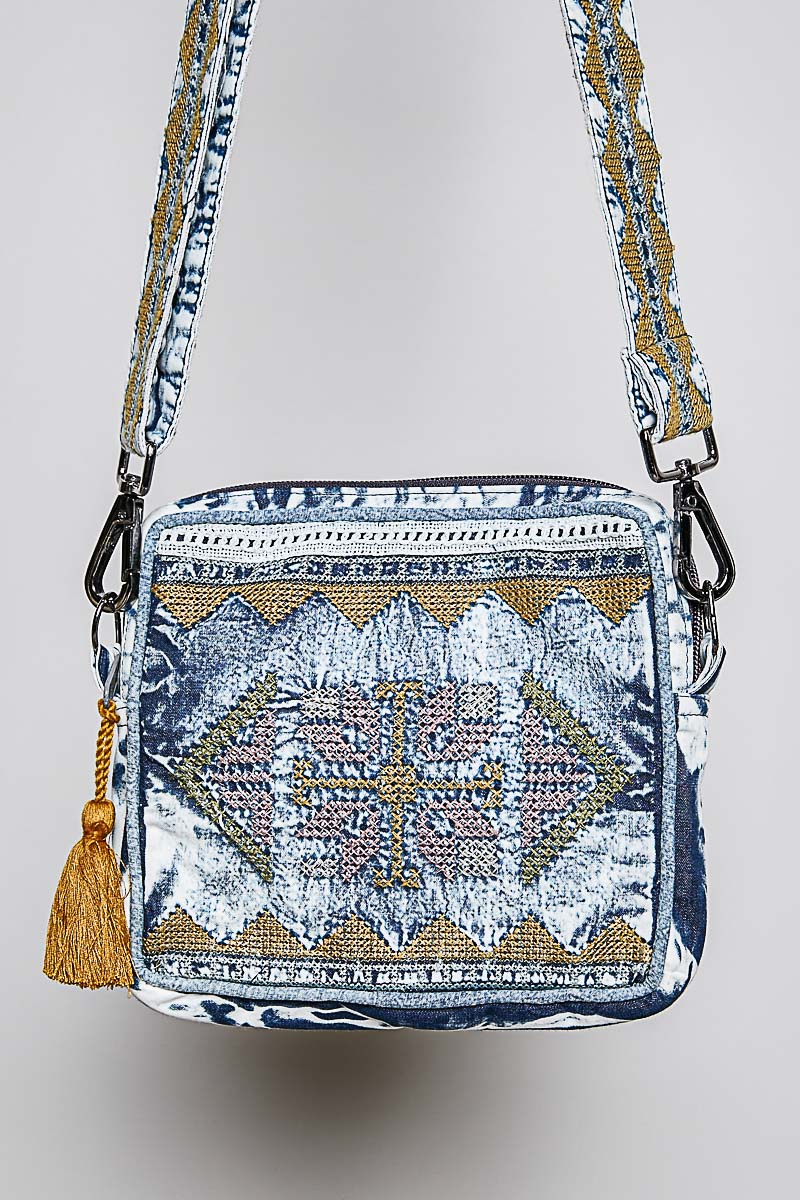 Wanderlust Embroidered Crossbody