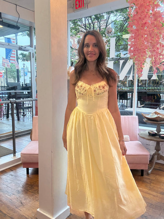 Buttercup Bloom Midi Dress