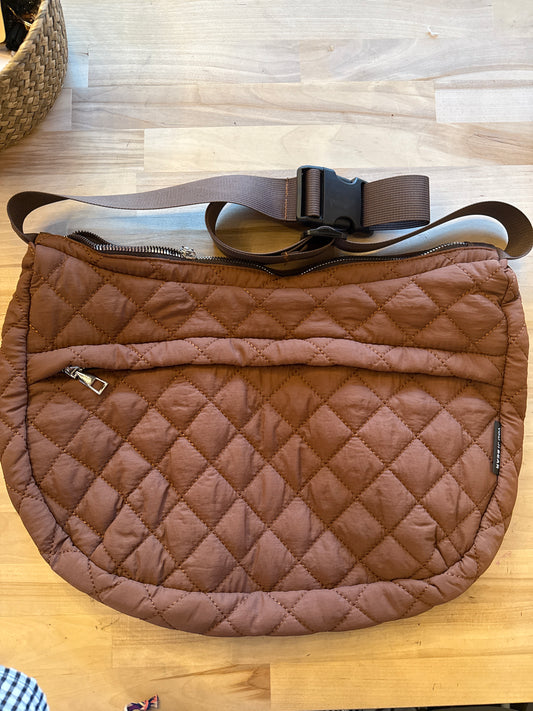 Cocoa Quilted Crossbody