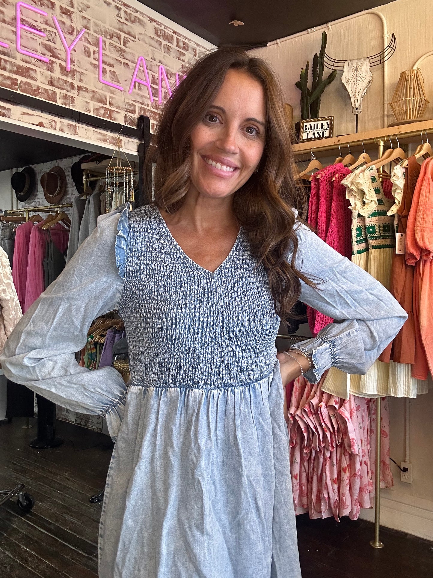 Cloudlight Denim Dress