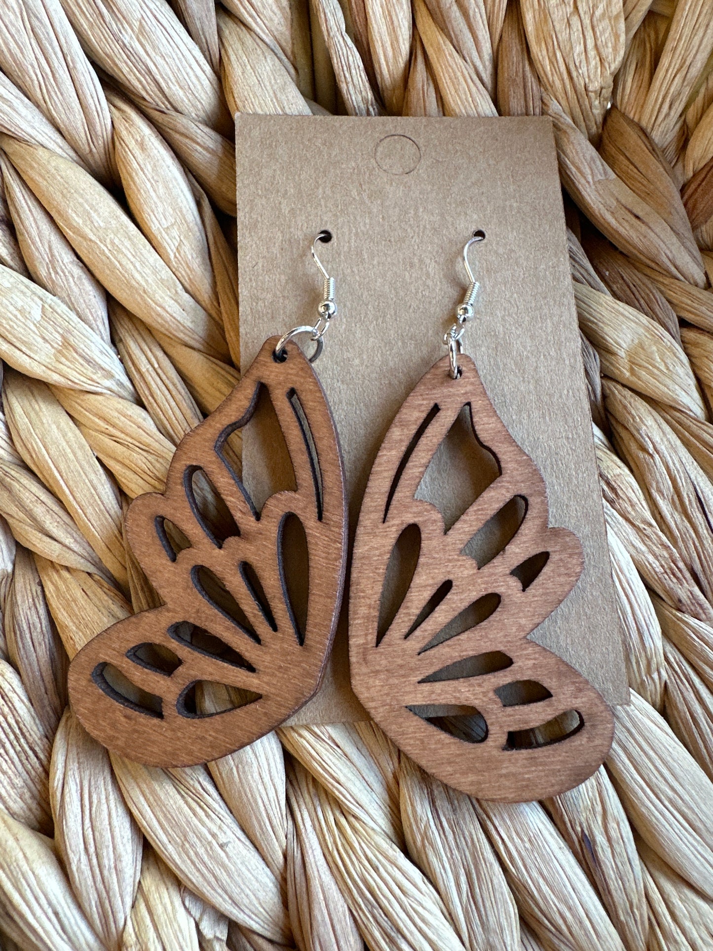 Wooden Etch Earrings