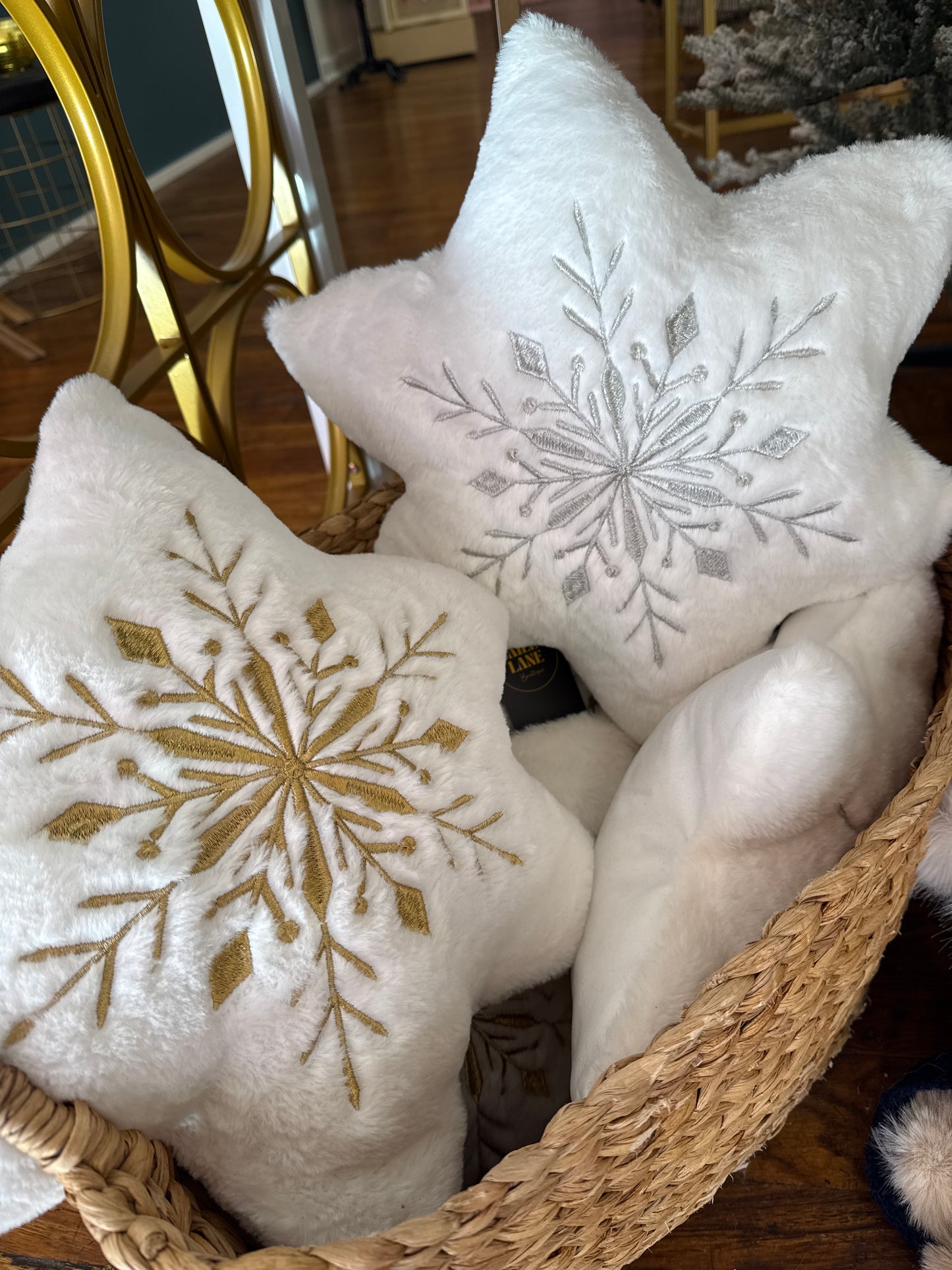 Winter Sparkle Snow Pillow